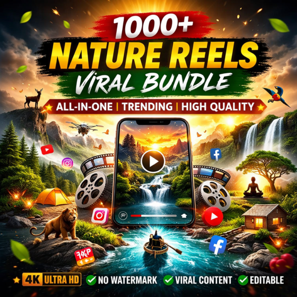 1000+ Nature Reels Viral Bundle